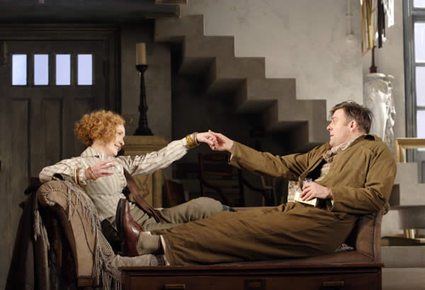 Hay Fever Lindsay Duncan (Judith Bliss) and Sam Callis (Sandy Tyrell)